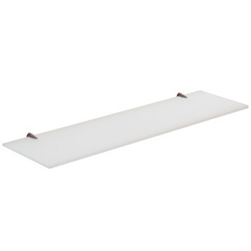 Bathroom Shelf, Gedy 2119-60, 24 Inch Ultralight Glass Bathroom Shelf 2119-60