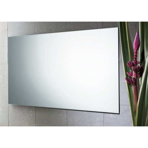 Vanity Mirror, Gedy 2551-13, Horizontal or Vertical Wall Mounted Polished Edge Mirror 2551-13