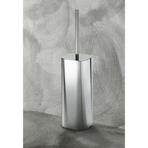 Toilet Brush, Gedy 3133-38, Satin Chrome Toilet Brush Holder 3133-38