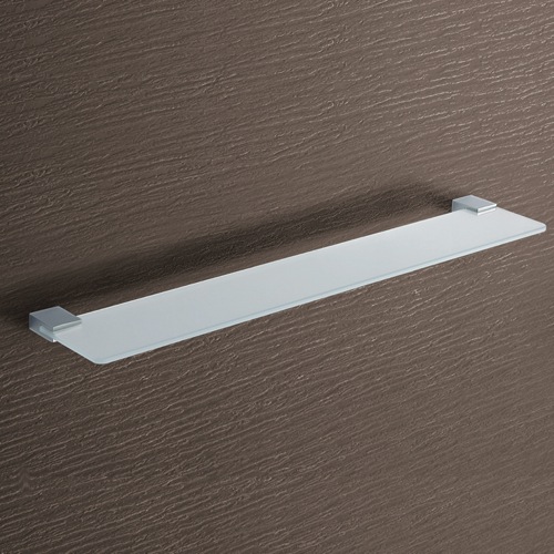Bathroom Shelf, Gedy 3819-60-13, Square Frosted Glass Bathroom Shelf 3819-60-13