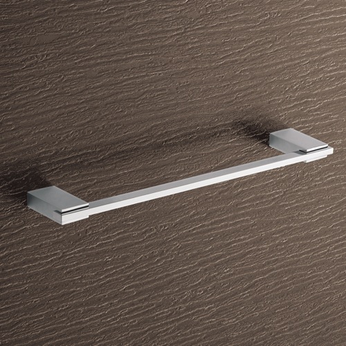 Towel Bar, Gedy 3821-35-13, 14 Inch Square Polished Chrome Towel Bar 3821-35-13
