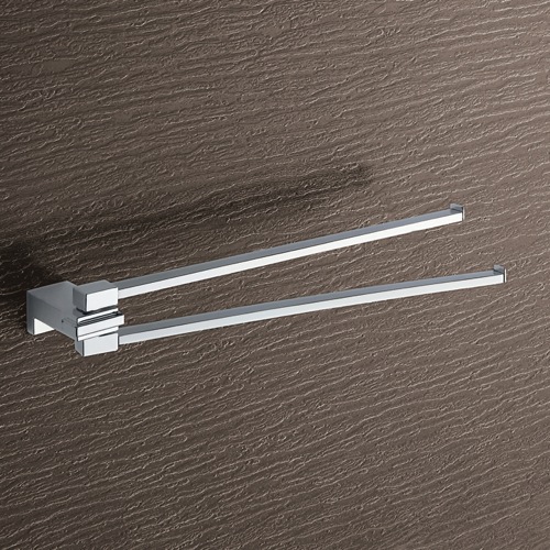 Swivel Towel Bar, Gedy 3823-13, 13 Inch Polished Chrome Double Arm Swivel Towel Bar 3823-13