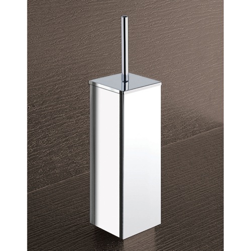 Toilet Brush, Gedy 3833-13, Square Chrome Toilet Brush Holder 3833-13