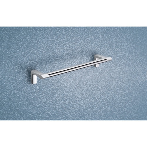 Towel Bar, Gedy 4321-30-21, Two Tone Chrome 12 Inch Towel Bar 4321-30-21