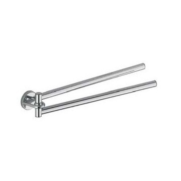 Swivel Towel Bar, Gedy 4723-13, Chrome Double Arm Swivel Towel Bar 4723-13