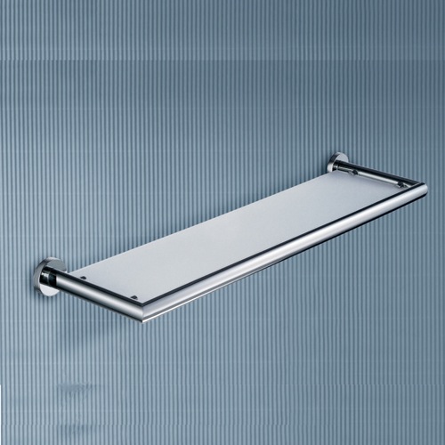Bathroom Shelf, Gedy 5119-60-13, Frosted Glass Bathroom Shelf With Chrome Frame 5119-60-13