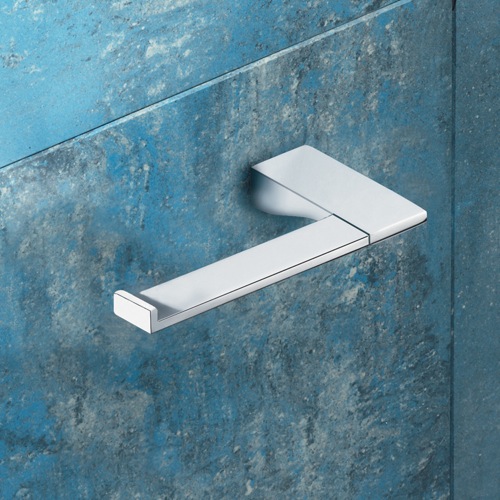 Toilet Paper Holder, Gedy 5724-13, Square Polished Chrome Toilet Roll Holder 5724-13