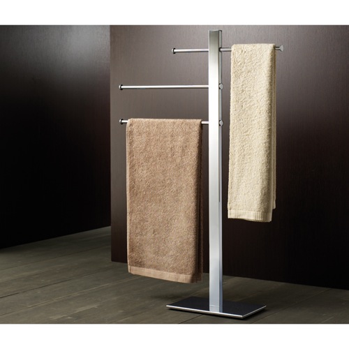Towel Stand, Gedy 7631-13, Square Chromed Brass Towel Stand 7631-13