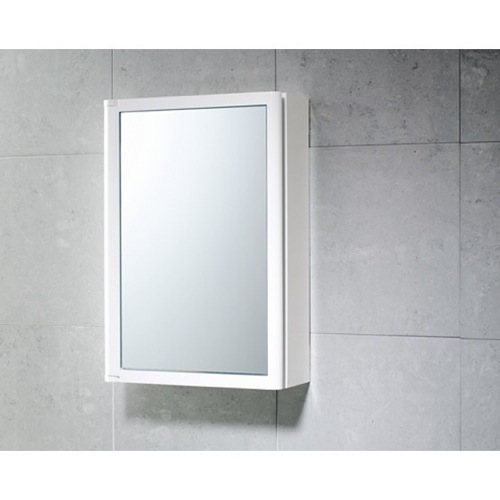 Medicine Cabinet, Gedy 8007-02, White Cabinet with Mirror Door Made of Thermoplastic Resins 8007-02