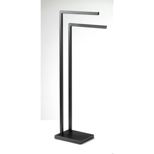 Towel Stand, Gedy AS31-M4, Square Matte Black Towel Stand AS31-M4