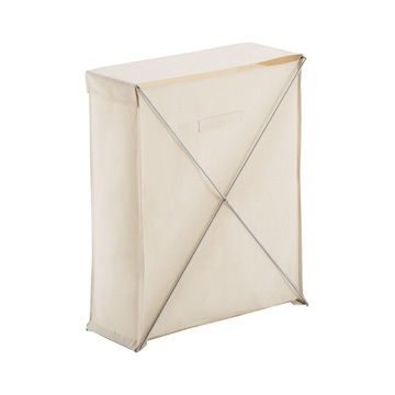 Laundry Basket, Gedy BI38-03, Rectangle Beige Laundry Basket BI38-03