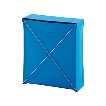 Laundry Basket, Gedy BI38-11, Rectangle Light Blue Laundry Basket BI38-11