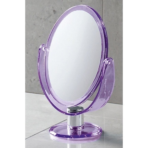 Makeup Mirror, Gedy CO2018-79, Trendy Free Standing Magnifying Two Faced Mirror CO2018-79
