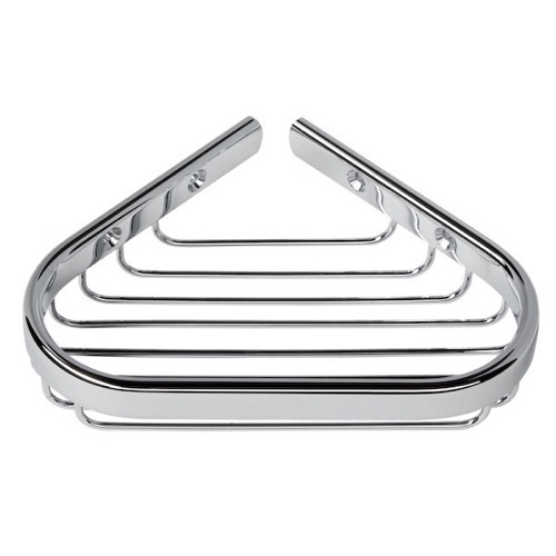 Shower Soap Holder, Geesa 137-A, Chrome Wire Corner Shower Soap Holder 137-A