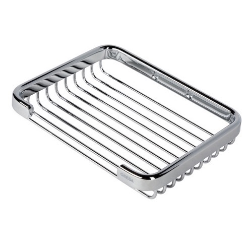 Shower Soap Holder, Geesa 142, Chrome Shower or Bath Wire Soap Holder 142
