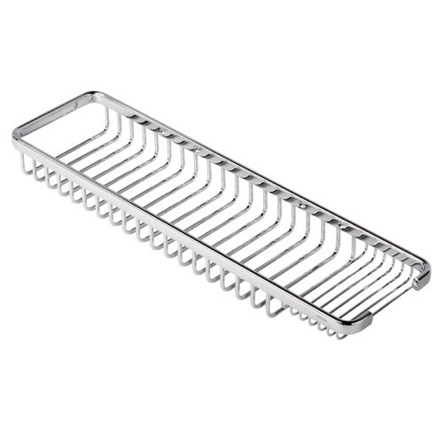 Shower Basket, Geesa 152, Large Chrome Shower Soap, Shampoo, or Sponge Shower Basket 152