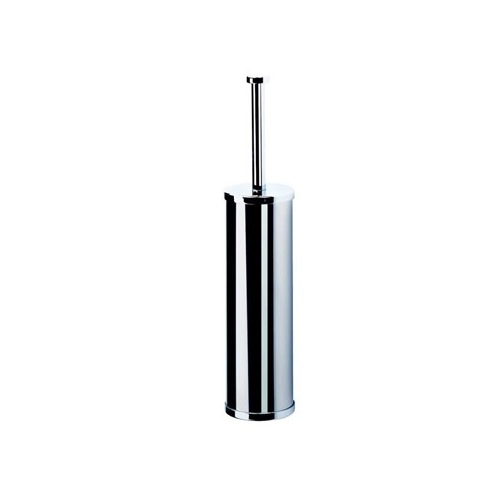 Toilet Brush, Geesa 6011-02, Wall Mounted Round Chrome Toilet Brush Holder 6011-02