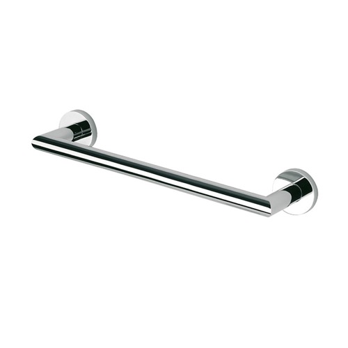 Shower Grab Bar, Geesa 6506-02-30, 12 Inch Chrome Shower Grab Bar 6506-02-30