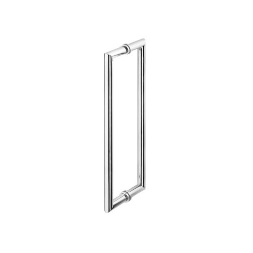 Shower Door Handle, Geesa 6563-02-45, 18 Inch Chrome Double Shower Door Handle 6563-02-45