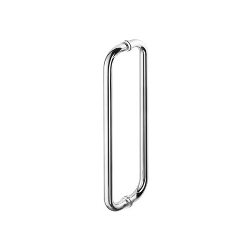 Shower Door Handle, Geesa 6564-02-45, 18 Inch Chrome Double Shower Door Handle 6564-02-45
