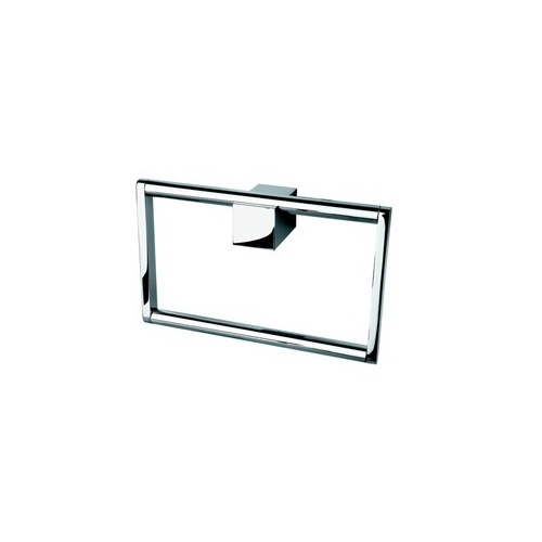 Towel Ring, Geesa 7504-02, Square Chrome Hand Towel Ring 7504-02