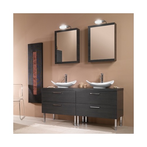Bathroom Vanity, Iotti A17, Rectangular His and Hers Vanity Set A17