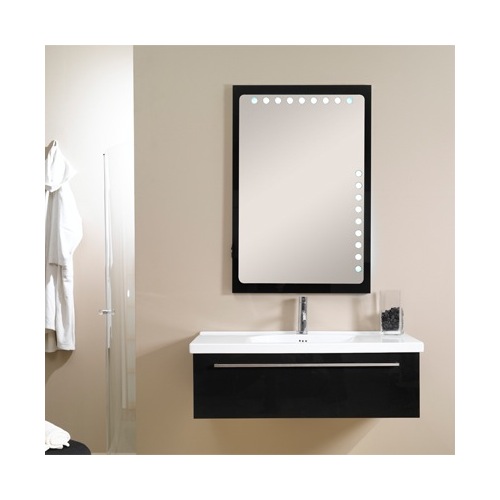 Bathroom Vanity, Iotti FL1, Contemporary Vanity Set with Rectangular Mirror FL1
