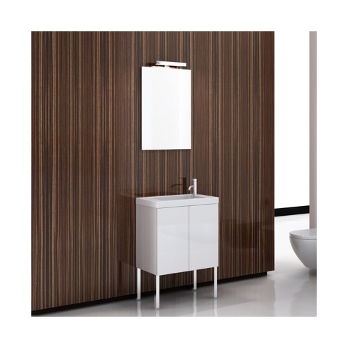 Bathroom Vanity, Iotti HD01, Modern Vanity Set with Sink and Square Mirror HD01