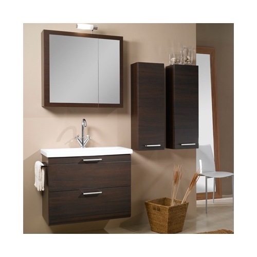Bathroom Vanity, Iotti L13, Contemporary Vanity Set with Medicine Cabinet and Sink L13