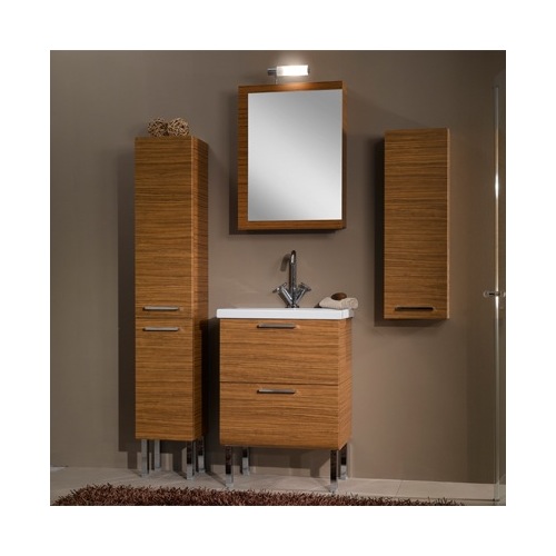 Bathroom Vanity, Iotti L14, Modern Vanity Set with Ceramic Sink and Medicine Cabinet L14