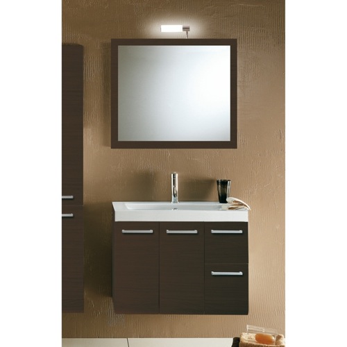 Bathroom Vanity, Iotti LE3, Decorative Vanity Set with Sink, Mirror, and Vanity LE3