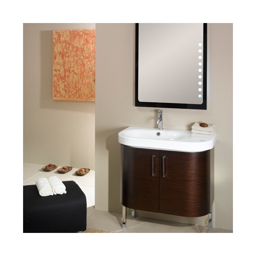 Bathroom Vanity, Iotti NR2, Decorative Bathroom Vanity Set with Sink and Backlight Mirror NR2