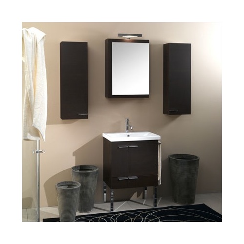 Bathroom Vanity, Iotti NS3, Modern Bathroom Vanity Set with Vanity, Medicine Cabinet, and Ceramic Sink NS3