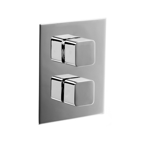 Thermostatic Shower Mixer, Ponsi 953 CR, Chrome Concealed Thermostatic Shower Mixer with 2-Ways Diverter 953 CR
