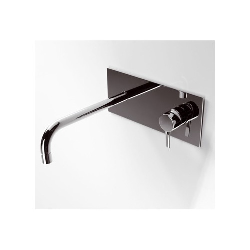 Bathroom Sink Faucet, Ponsi 45 CR, Concealed Wall Mounted Chrome Bathroom Sink Faucet 45 CR
