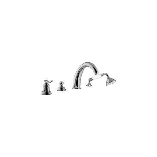 Deck Mount Tub Filler, Ponsi 057/1, Classic Deck Mounted Bathtub Set 057/1
