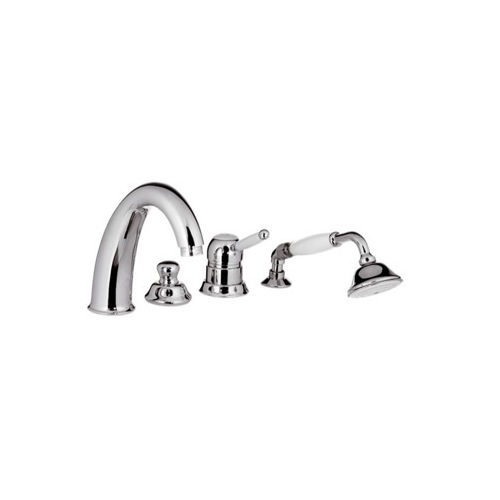 Deck Mount Tub Filler, Ponsi 315/1 ST, Classic Deck Mounted Bathtub Set 315/1 ST
