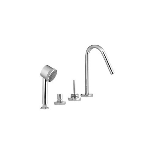 Deck Mount Tub Filler, Ponsi 599/1, Deck mounted Bathtub Set With Spout 599/1