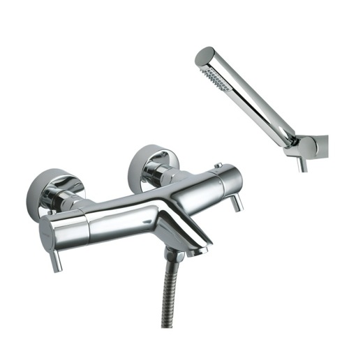 Tub Filler, Ramon Soler US-3339D, Wall Mounted Thermostatic Tub and Shower Mixer with Hand Shower Set US-3339D