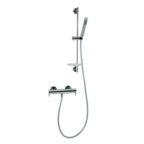 Shower Column, Ramon Soler US-3394D, Thermostatic Shower Mixer with Shower Set and Sliding Rail US-3394D