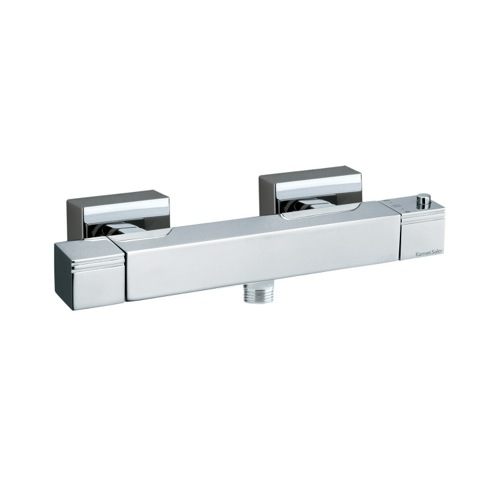 Bath-Shower Mixer, Ramon Soler US-4734K, Wall Mounted Brass Thermostatic Shower Mixer With Hand Shower Set US-4734K