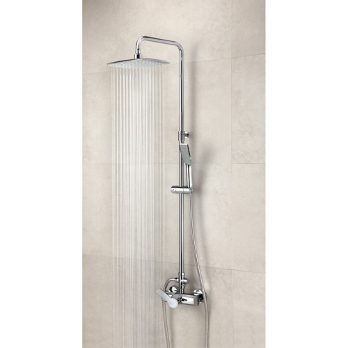Shower Column, Ramon Soler US-9358RPK, Wall Mounted Shower Mixer with Rainhead and Hand Shower Set US-9358RPK