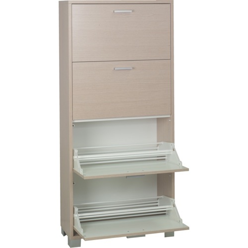 Shoe Rack, Sarmog 764, Contemporary Shoes-Rack with 4 Folding Double Doors 764