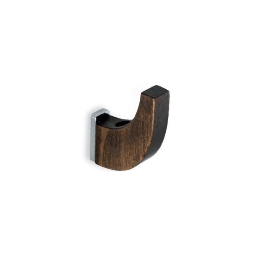 Bathroom Hook, StilHaus M13, Walnut Wood Single Hook M13