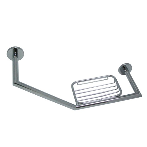 Shower Grab Bar, StilHaus 233 14, Wall Mounted Brass Shower Grab Bar With Soap Dish 233 14
