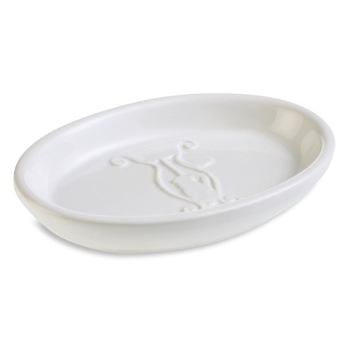 Soap Dish, StilHaus 546, White or Colored Oval Ceramic Soap Dish 546