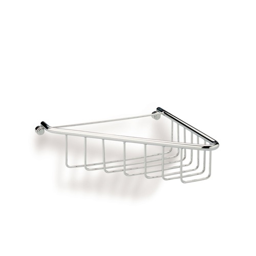 Shower Basket, StilHaus 571, Chrome Wire Corner Shower Basket 571