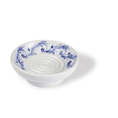 Soap Dish, StilHaus 743, Classic-Style Round Counter Ceramic Soap Dish 743