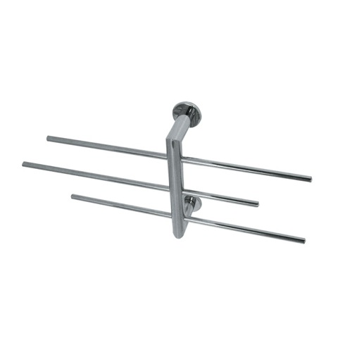 Towel Holder, StilHaus ME32, Wall Mounted Brass Towel Rack With 3 Sliding Rails, Available In 4 Finishes ME32