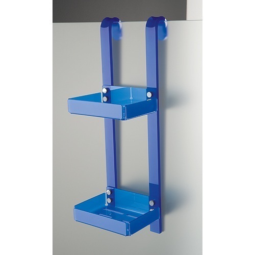 Shower Basket, Toscanaluce 1112, Over Door Plexiglass Double Shower Basket with Hanging Mount 1112